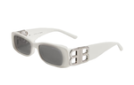 Balenciaga Irregular Shape Sunglasses Men"s White