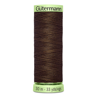 Нить Top Stitch 30/30 м для декоративной отстрочки, Gutermann, 694 кофейный
