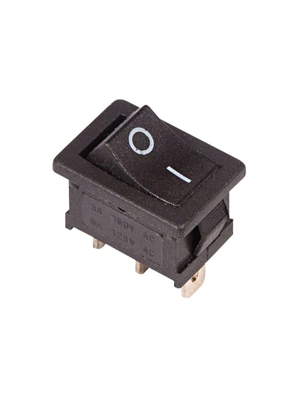 Выключатель клавишный 250В 6А (3с) ON-ON черн. Mini (RWB-202; SC-768) Rexant 36-2130