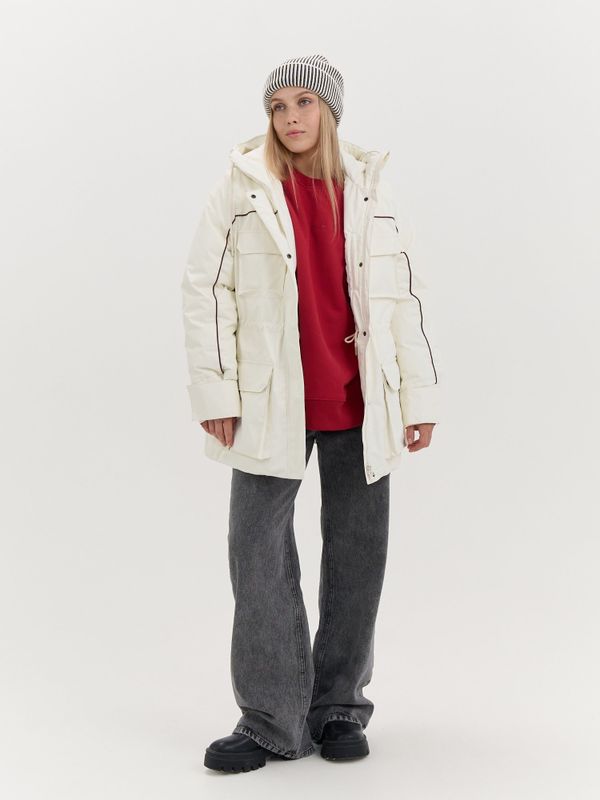 Шапка хлопковая с двойным отворотом 