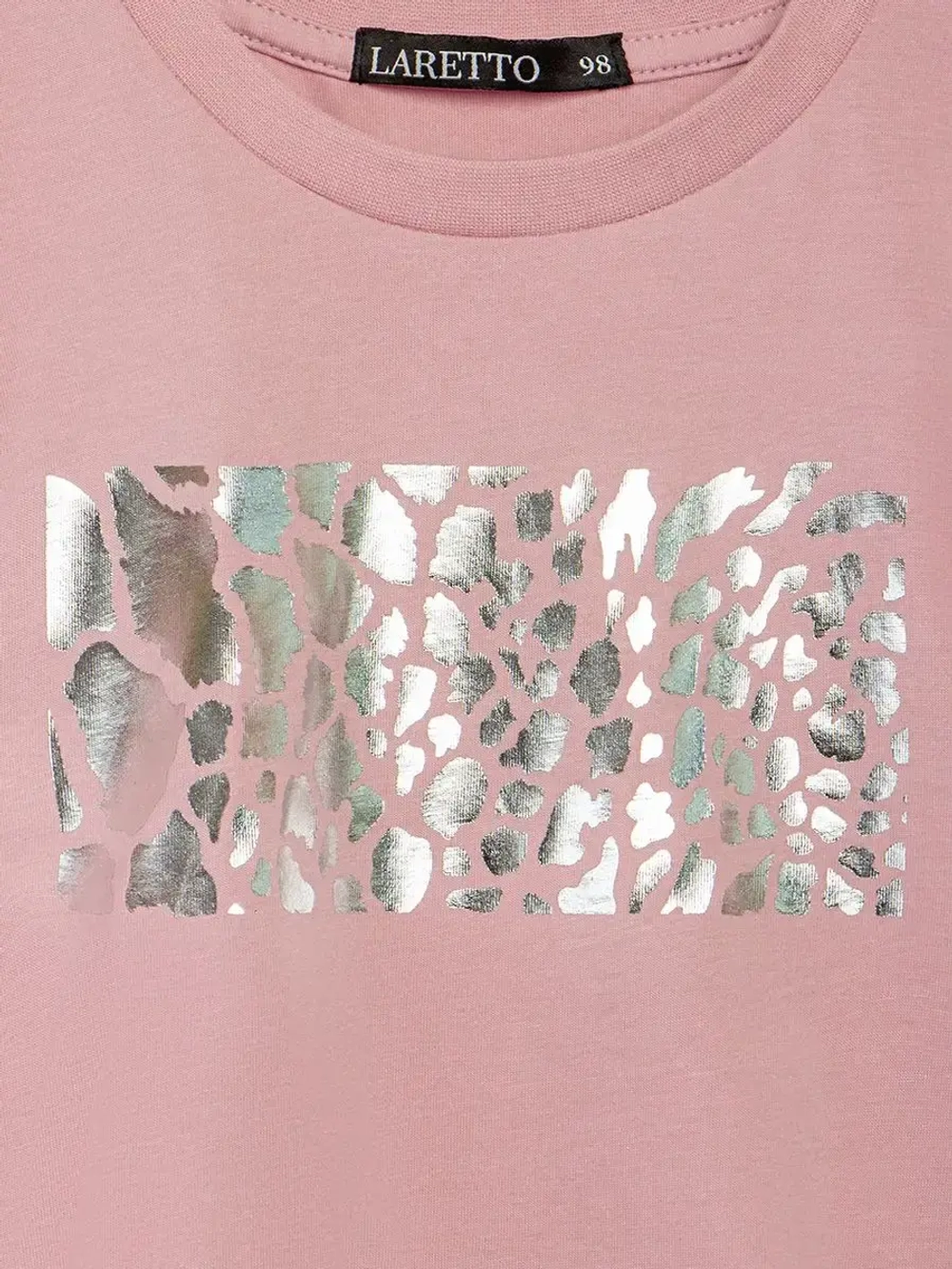 Футболка детская оверсайз укороченная с принтом