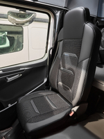 Чехлы Люкс КамАз 5490 K4 с 2014 года (экокожа+рогожка, черный, черная вставка)