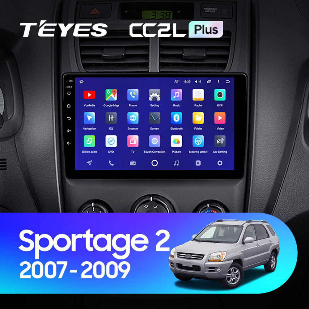 Teyes CC2L Plus 9"для KIA Sportage 2 2007-2009