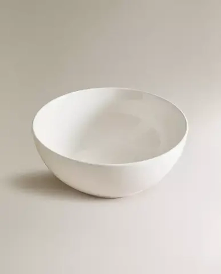 ZARA HOME САЛАТНИЦА ИЗ КЕРАМИКИ, БЕЛЫЙ