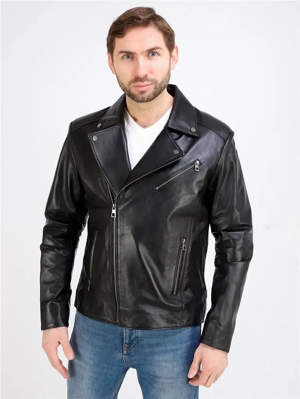 Косуха мужская  кожаная,  куртка мужская
