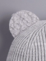 Шапка с ушками вязаная для детей