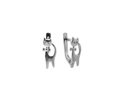 Восковка серьги (кошка-2, Ø 1.00 мм - 2 шт., 4 детали)