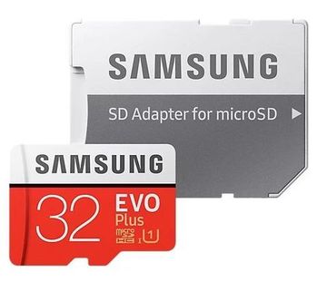 Карта памяти microSDHC Samsung EVO Plus 32 ГБ