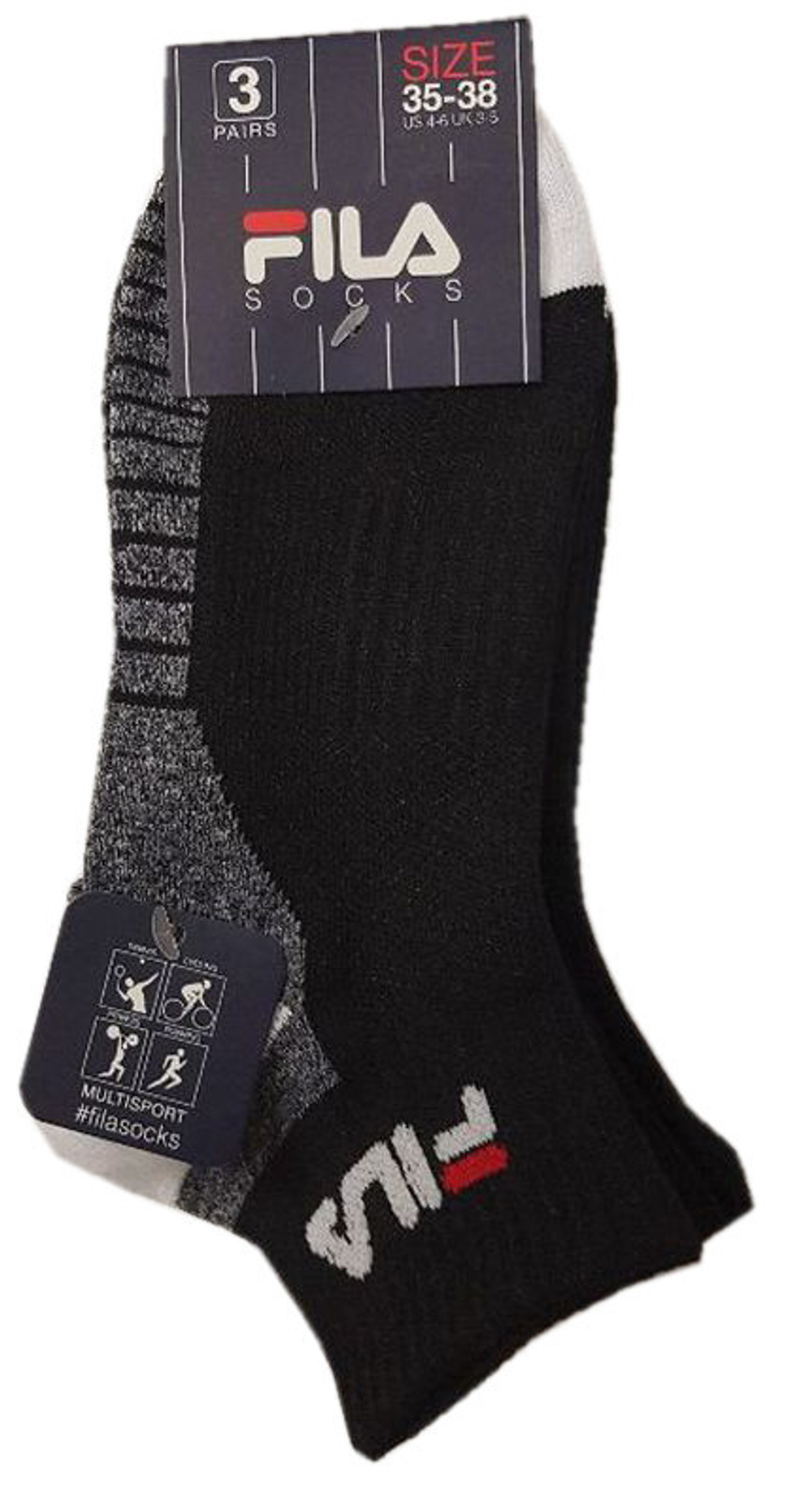 Теннисные носки Fila Calza Cycling Socks 3P - черный