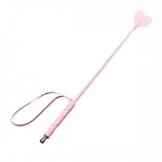 Розовый стек с сердечком из искусственной кожи (розовый , 70 см) (Цвет: розовый)