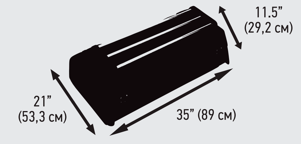 Кофр багажный Cargo Deluxe 78L,задний