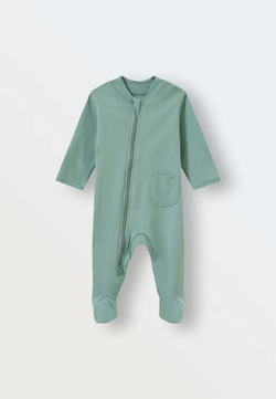 Слип хлопковый на молнии ментол