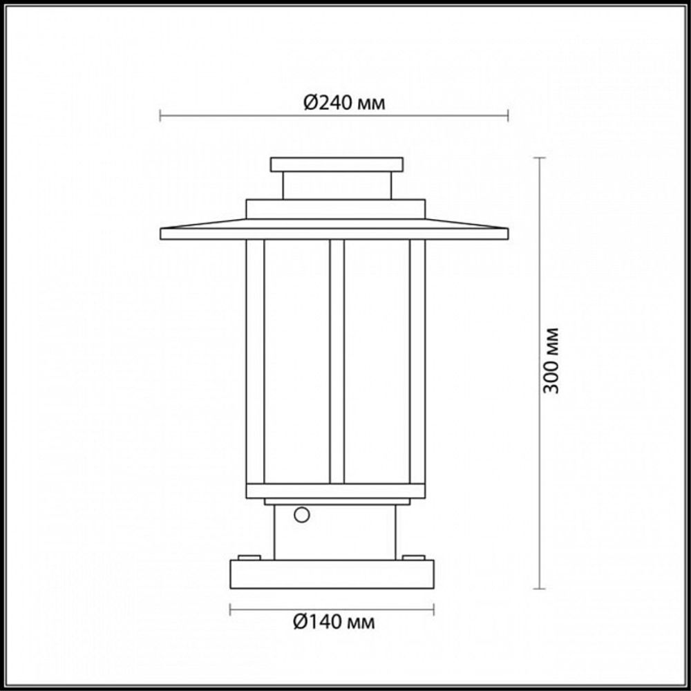 Наземный низкий светильник Odeon Light Mito 4047/1B