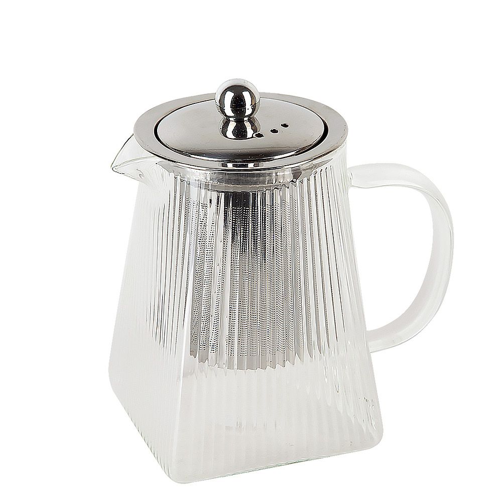 Чайник заварочный с фильтром "Pyramid" v=550мл (боросиликатное стекло) (индивидуальная упаковка)