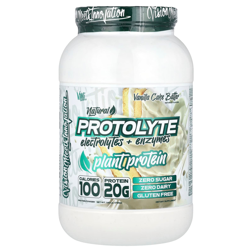 VMI Sports, ProtoLyte, порошок из растительного белка, ванильное тесто, 725 г (1,6 фунта)