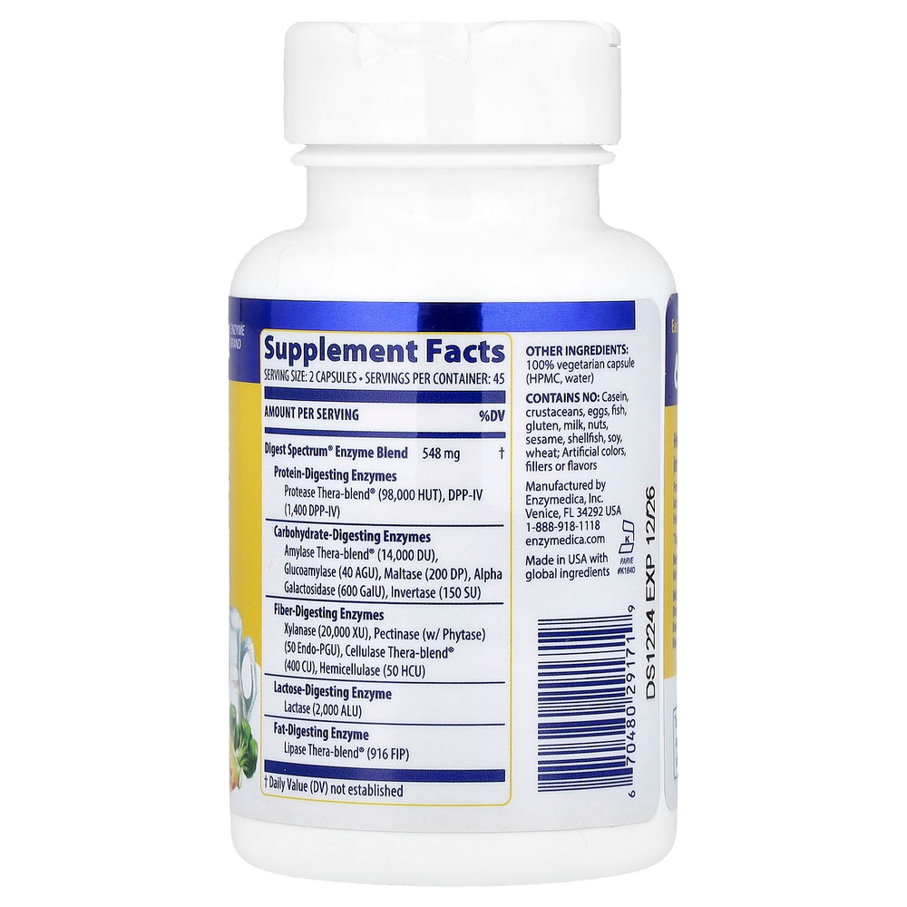 Enzymedica, Digest Spectrum®, 90 капсул