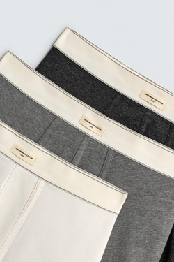 ZARA НАБОР ИЗ ТРЕХ ТРУСОВ-БОКСЕРОВ SOFT, РАЗНОЦВЕТНЫЙ