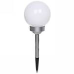 Фонарь садовый «Шар» 42*15*15см, на солнечной батарее, Белый