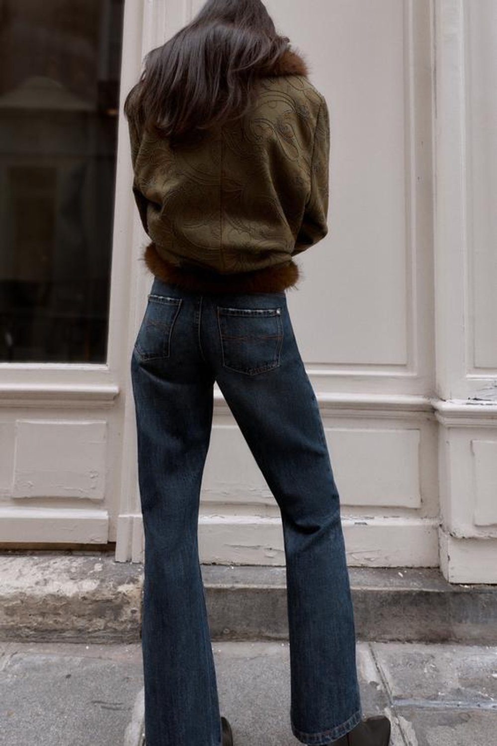 ZARA ДЖИНСЫ Z1975 BOOTCUT С НИЗКОЙ ПОСАДКОЙ, СИНИЙ