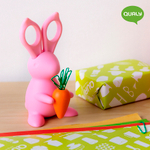 Ножницы+магнит со скрепками bunny, розовый