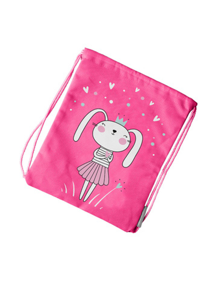 Мешок в садик 33х40, Зайка (фуксия)