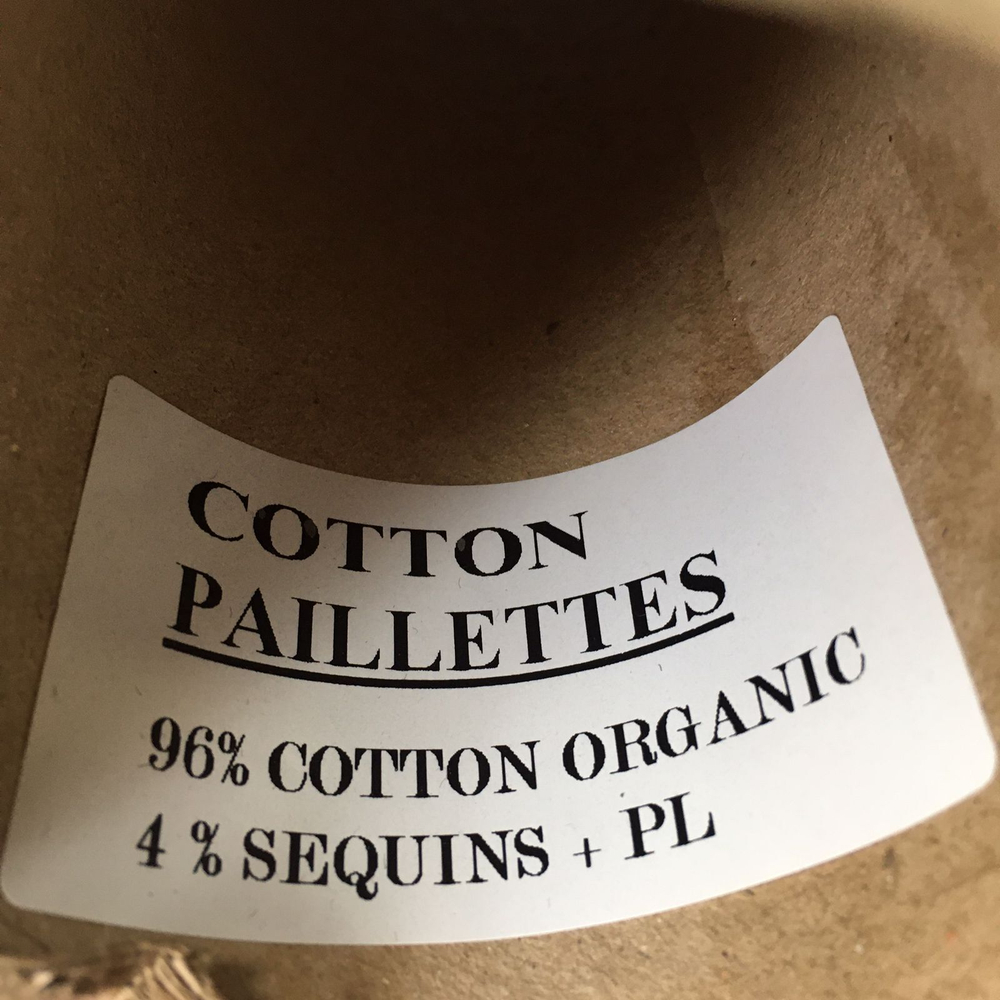 COTTON PAILLETTES; 96% хлопок, 4% пайетки; 400м/100гр; цвет: малиновый, прозрачные паейтки