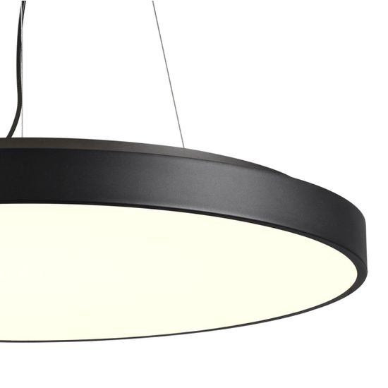 7758/92L MITRA LED SN 098 Светильник металл/акрил/черный LED 80Вт+12Вт(подсветка) 4000K D800 IP20 QUASAR