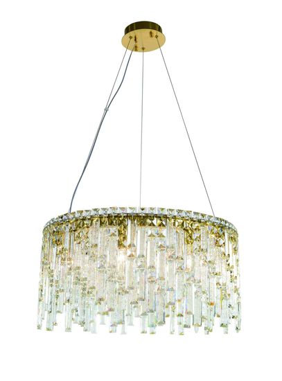 6073P/9A PLATING BRASS+CLEAR (1) Люстра NW