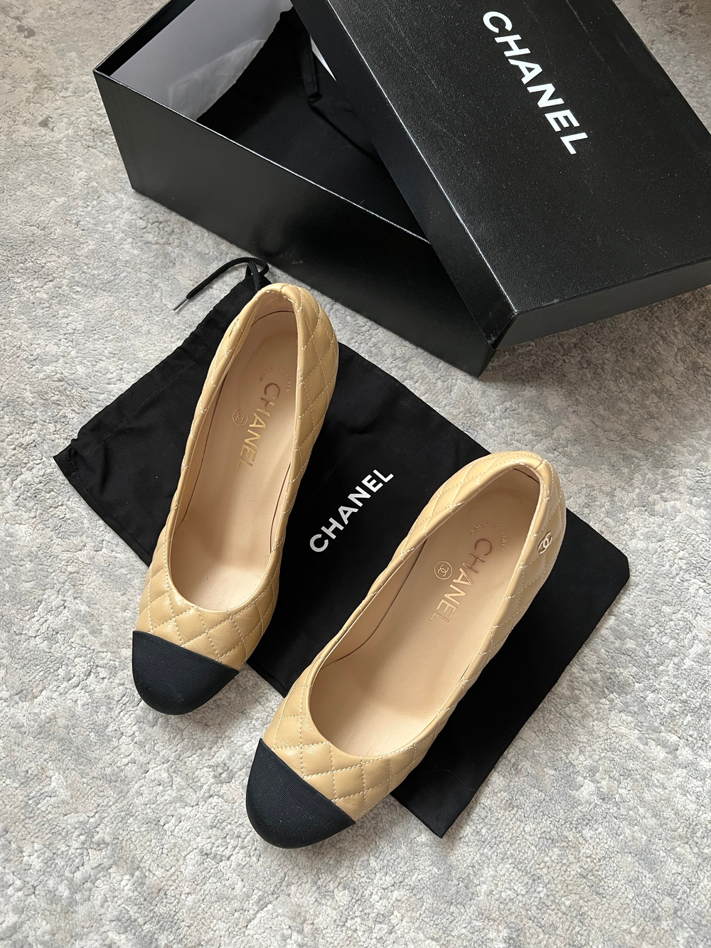 Кожаные туфли Chanel, 37,5