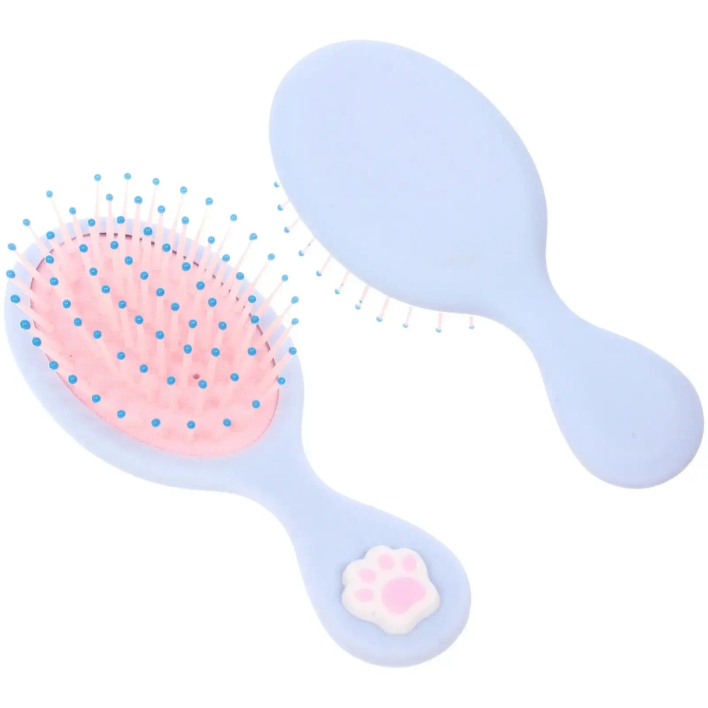 Расческа массажная детская «ЛАПОЧКА», цвет небесные облака, 14*6см (коробка PVS)