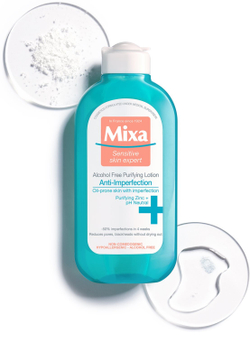 MIXA Anti-Imperfection - очищающая вода для лица без спирта /   200  ml  / GTIN 3600550752458