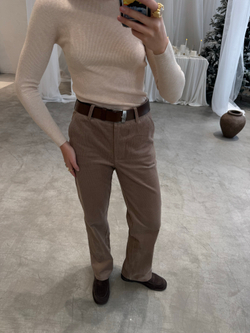 Брюки вельветовые мокко