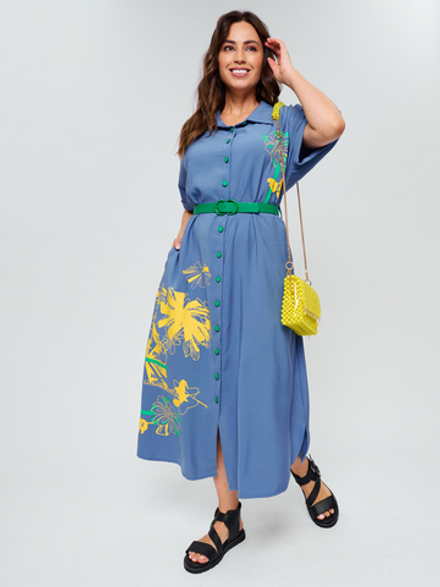 Платье рубашка под пояс