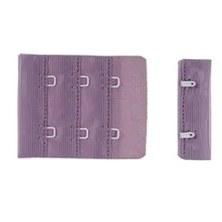 Застежка с крючками лавандово-серая 2 ряда (цв. 620), 44*55 мм