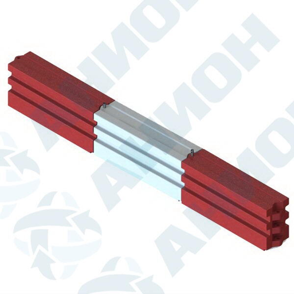 Дорожное ограждение 1970х790 мм Анион(1970x490x790см;белый) - арт.559533