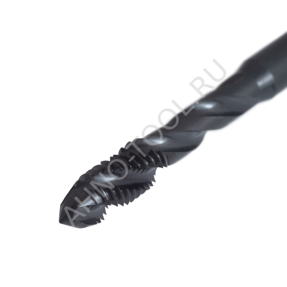 Метчик м/р  М6,0х1,0 Р6М5К5/HSS-E DIN371 BLACK OXIDE, с винтовой канавкой, ТОЧИНТЕХ