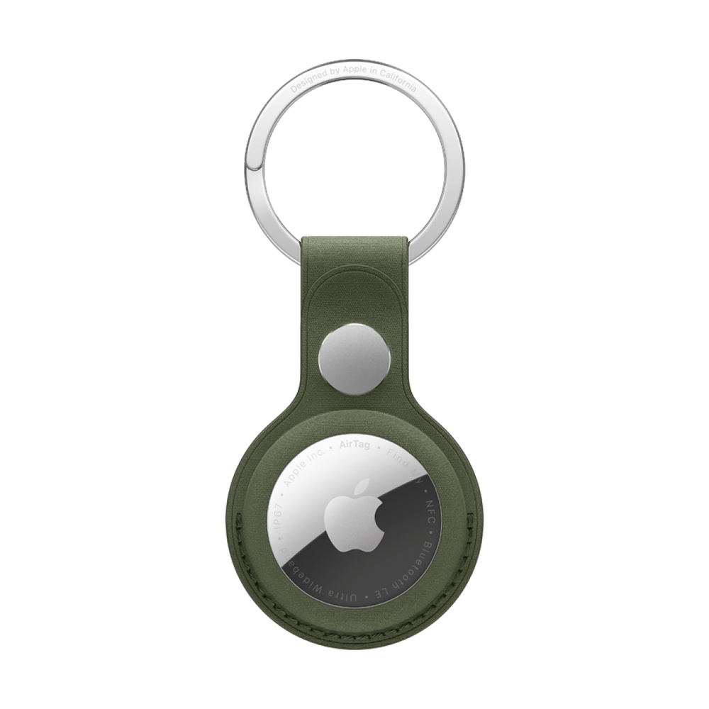 AirTag FineWoven Key Ring - Moss,Model A3363