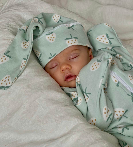 Слип хлопковый на молнии земляничка