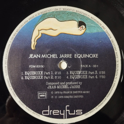 Винтажная виниловая пластинка LP Jean Michel Jarre Equinoxe (France 1979) FDM 83150