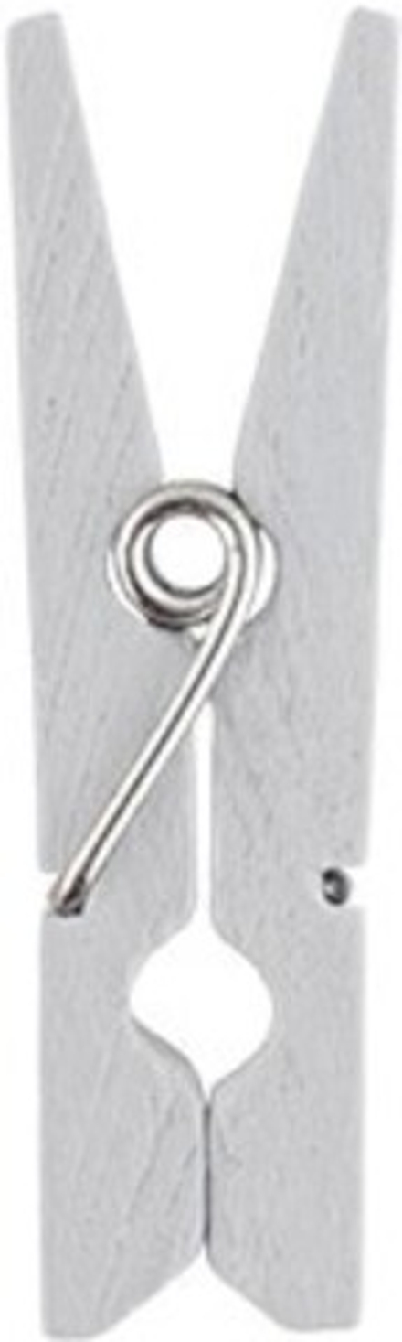 Декоративная прищепка, 30 мм, цвет белый