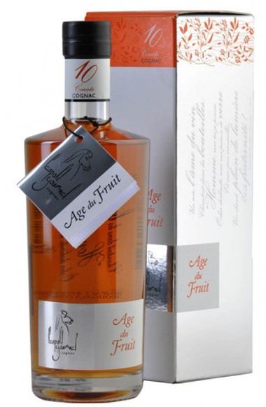 Cognac Leopold Gourmel Age Du Fruit 10 Carat giftbox 0,7l