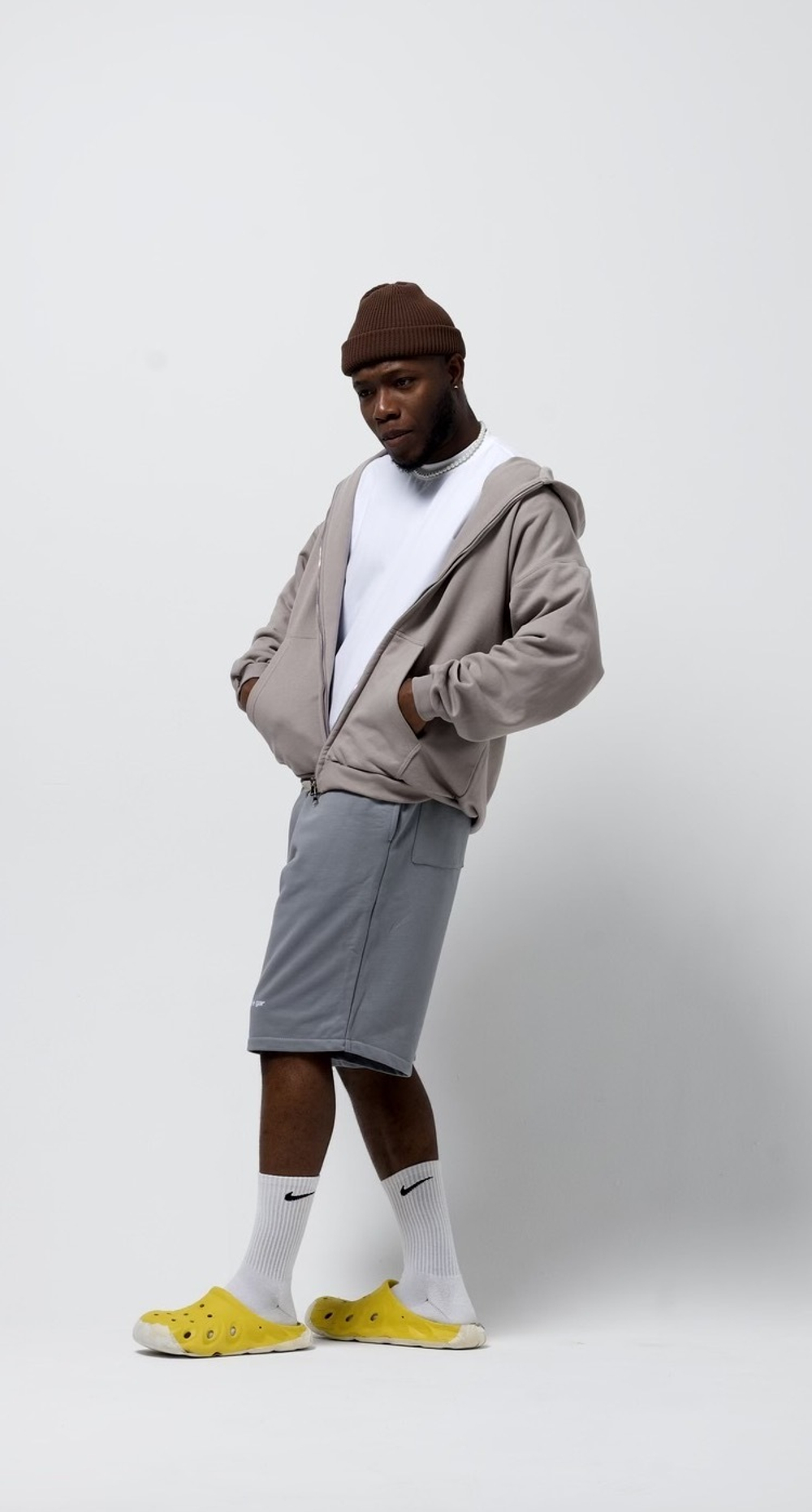 Худи Zip Beige