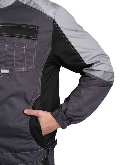 Костюм "Формула" (куртка+брюки) т.серый/св.серый/черный