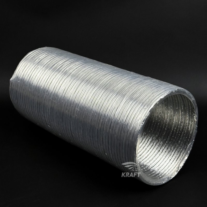 Воздуховод алюминиевый полужёсткий d=130 ультра