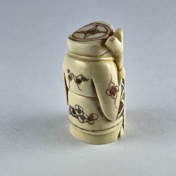 Статуэтка нэцкэ Дзюродзин с мешком риса и посохом