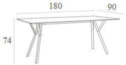 Стол пластиковый Max Table 180