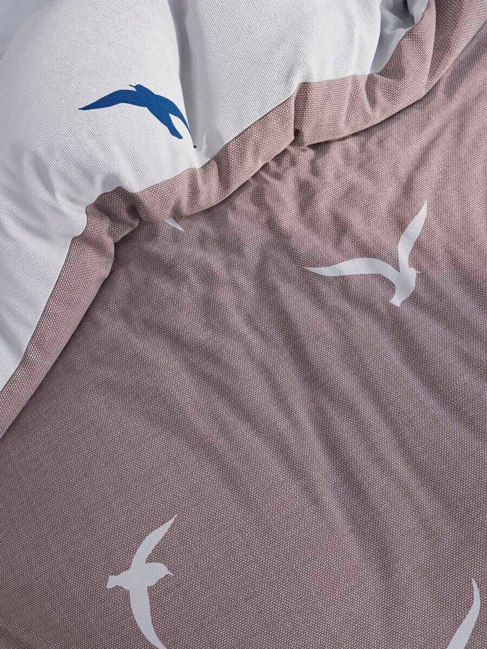 Пододеяльник перкаль Сказка "Чайки/Чайки (компаньон)" 2-спальный на молнии 175x215 см