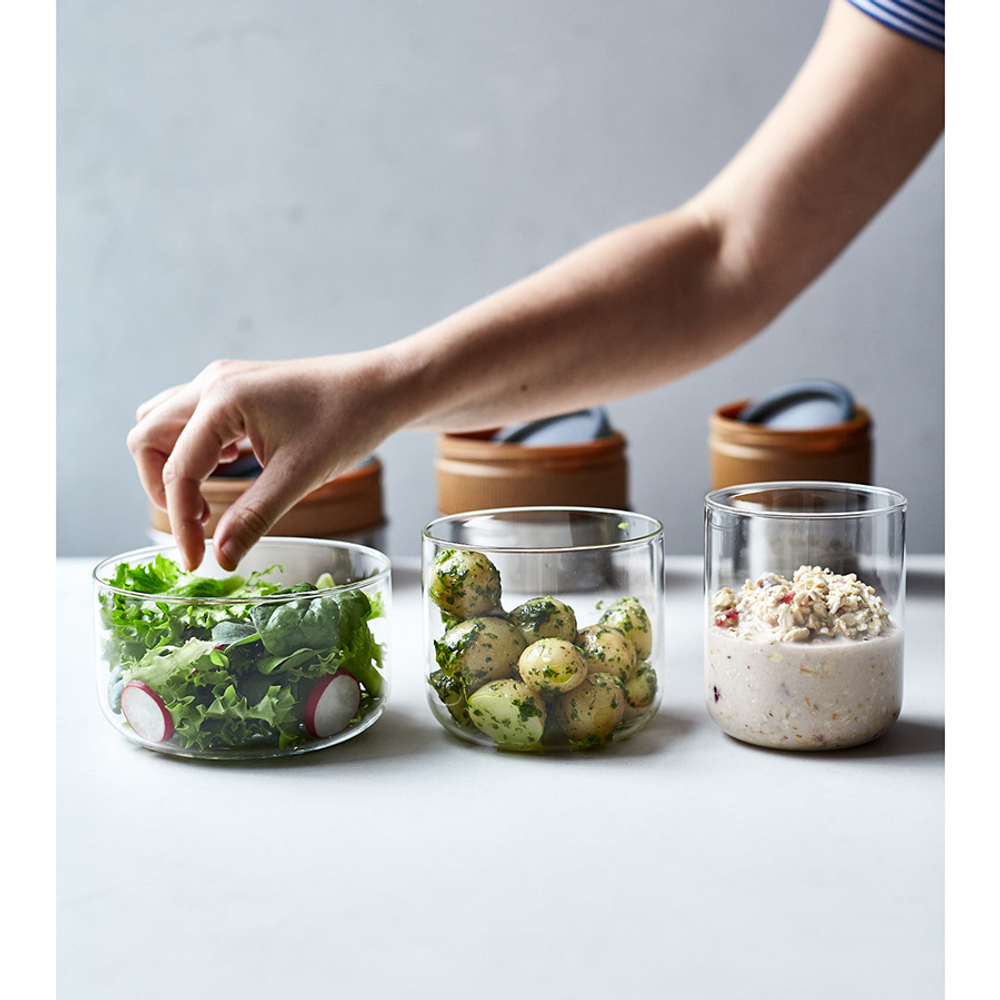 Ланч-бокс glass lunch pot, 600 мл, коричневый