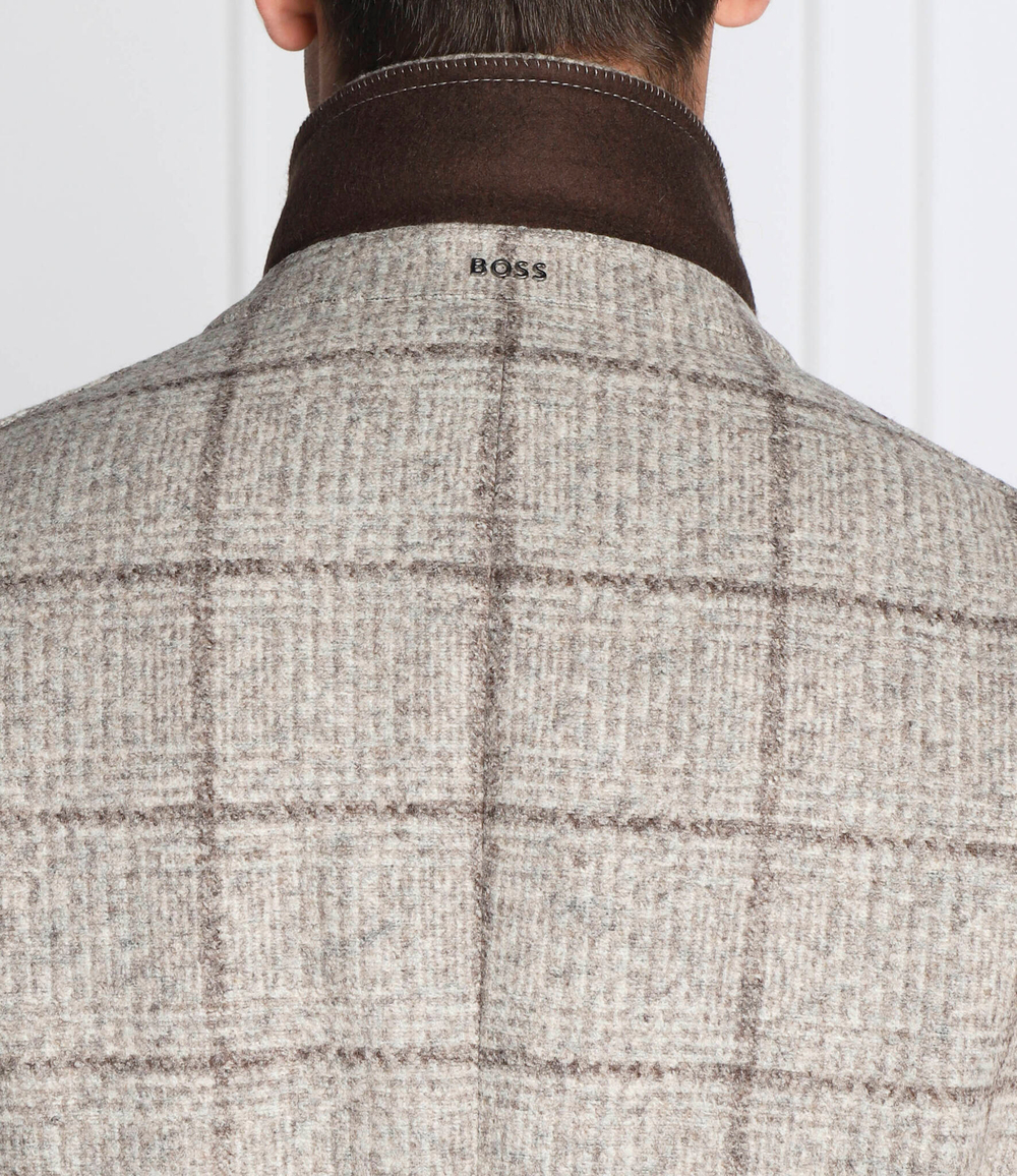 пальто h-hyde-j-bib-224 BOSS BLACK - бежевый(50484219)