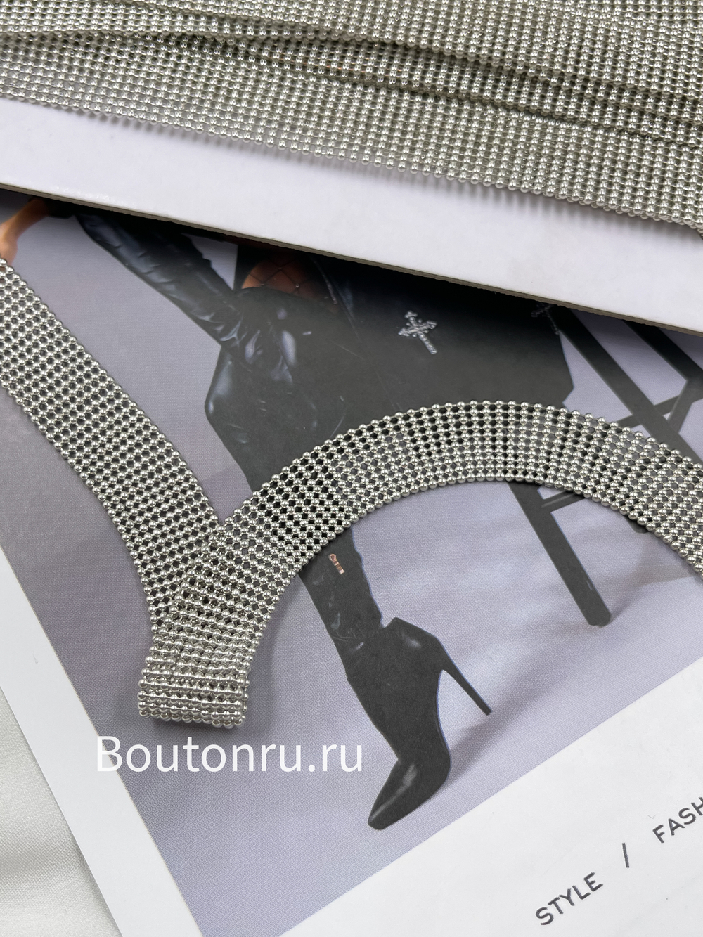 Тесьма Мониль 10 рядов